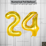 Rai Enterprises Collection™ Golden Number "24" Foil Balloon – Pack of 1